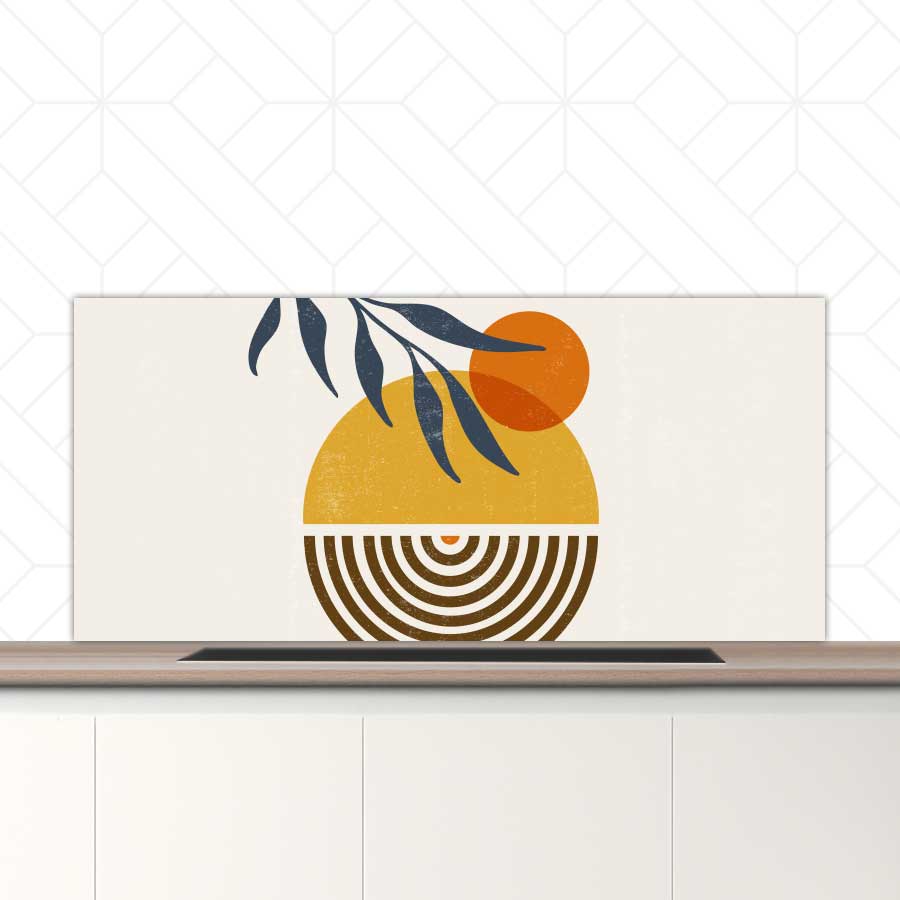 Spatscherm - Boho zonsondergang