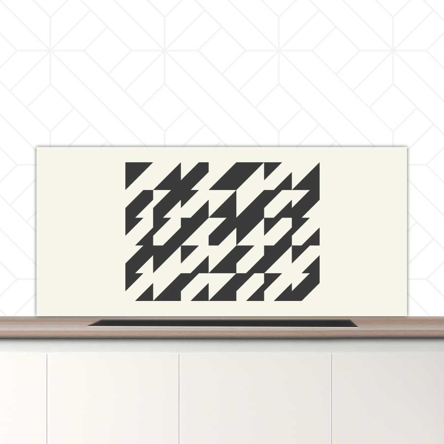 Spatscherm - Bauhaus driehoeken