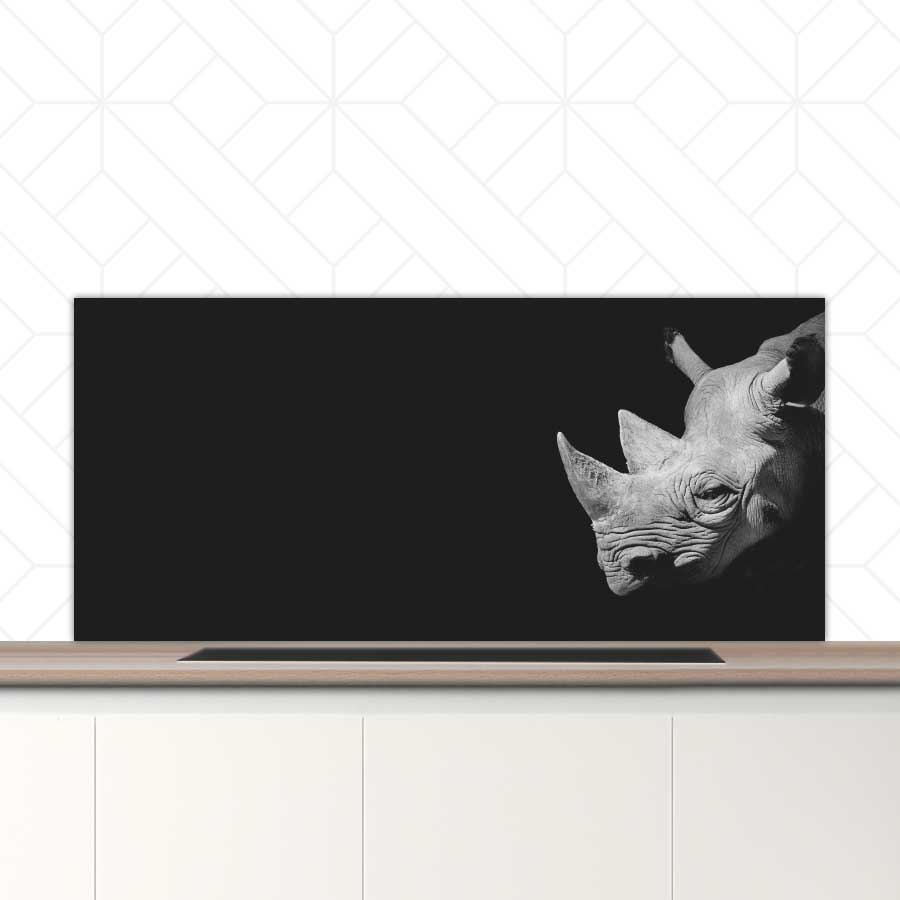 Spatscherm - Neushoorn