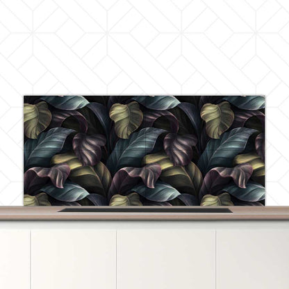 Spatscherm - Tropische bladeren