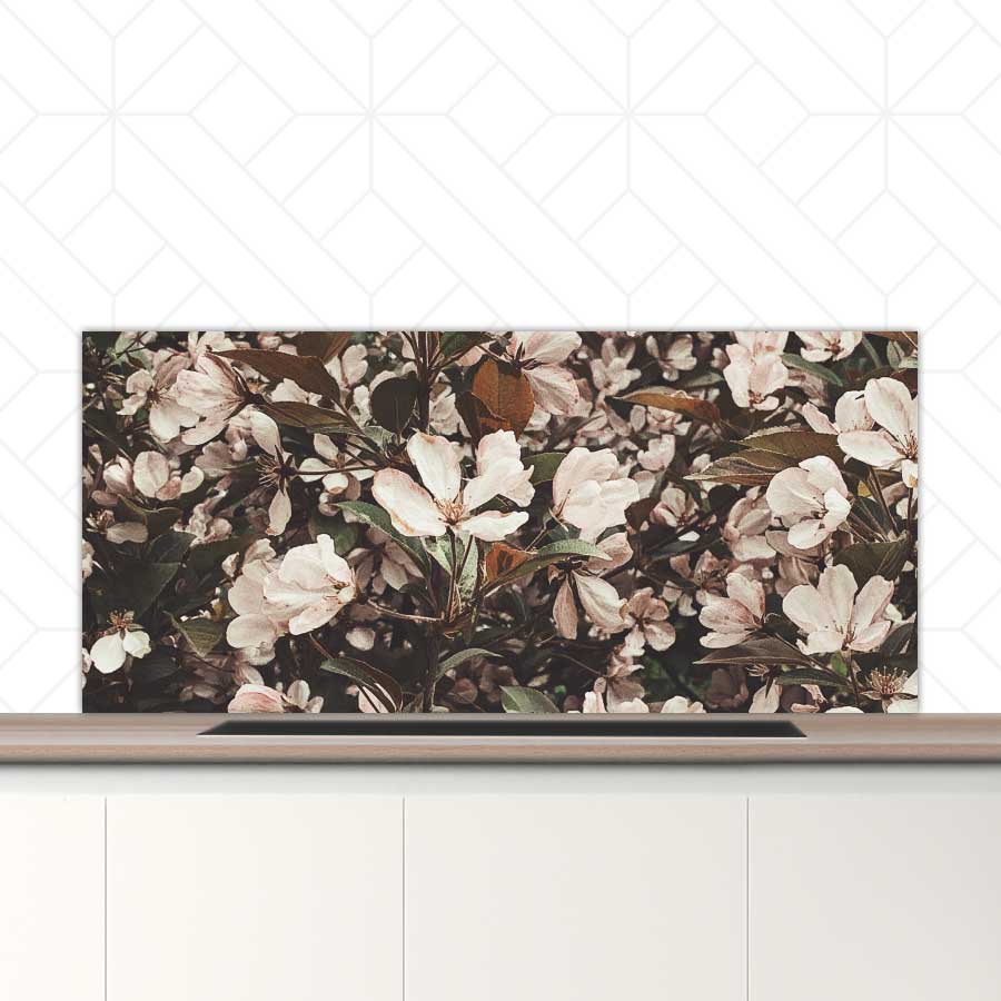 Spatscherm - Lente bloemen