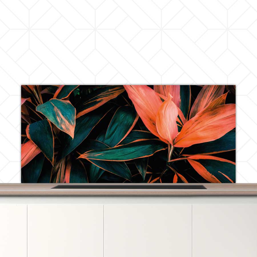 Spatscherm - Tropische bloem