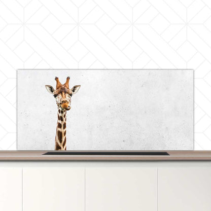 Spatscherm - Funny giraf beton