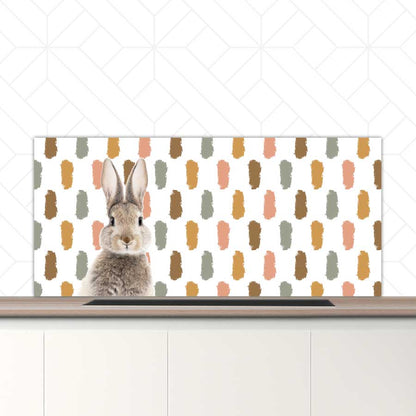 Spatscherm - Funny konijn vlekken