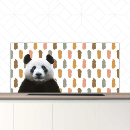 Spatscherm - Funny panda vlekken