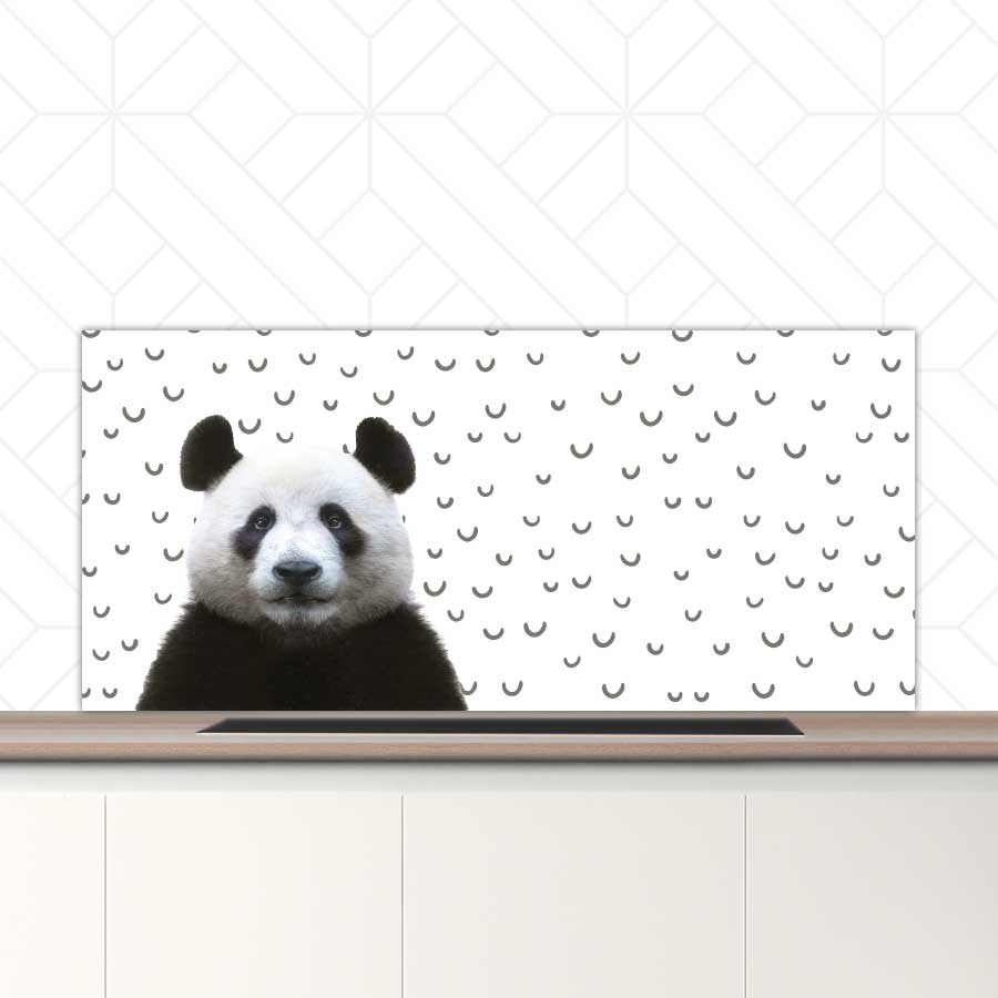 Spatscherm - Funny panda fugler