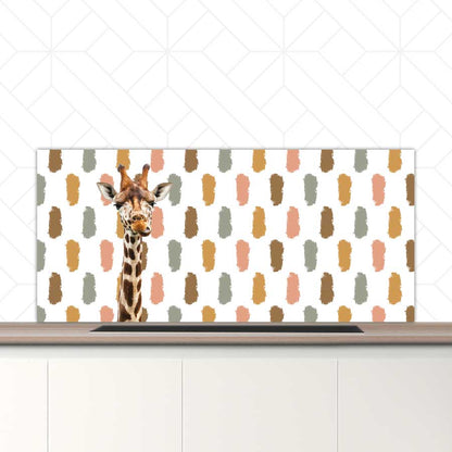 Spatscherm - Funny giraf vlekken