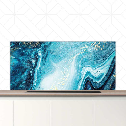 Spatscherm - Marmer Oceaan