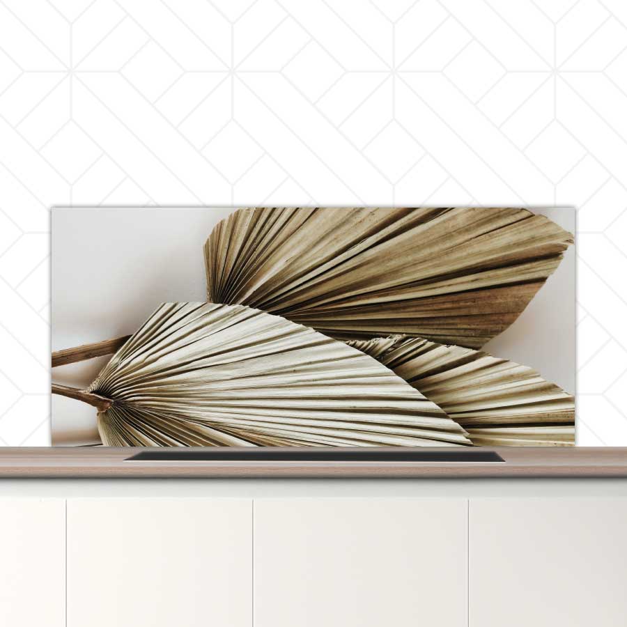 Spatscherm - Gedroogde palmbladeren