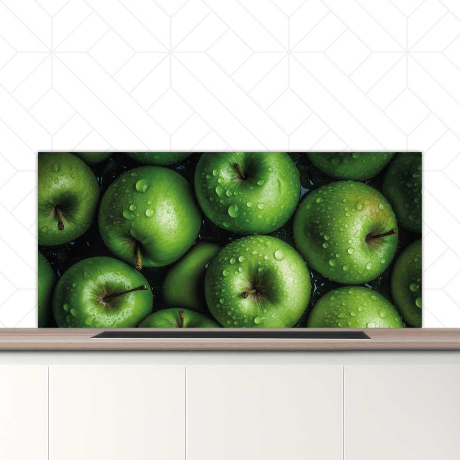 Spatscherm - Groene appels