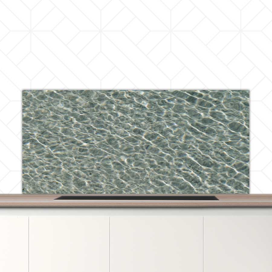 Spatscherm - Helderblauwe zee