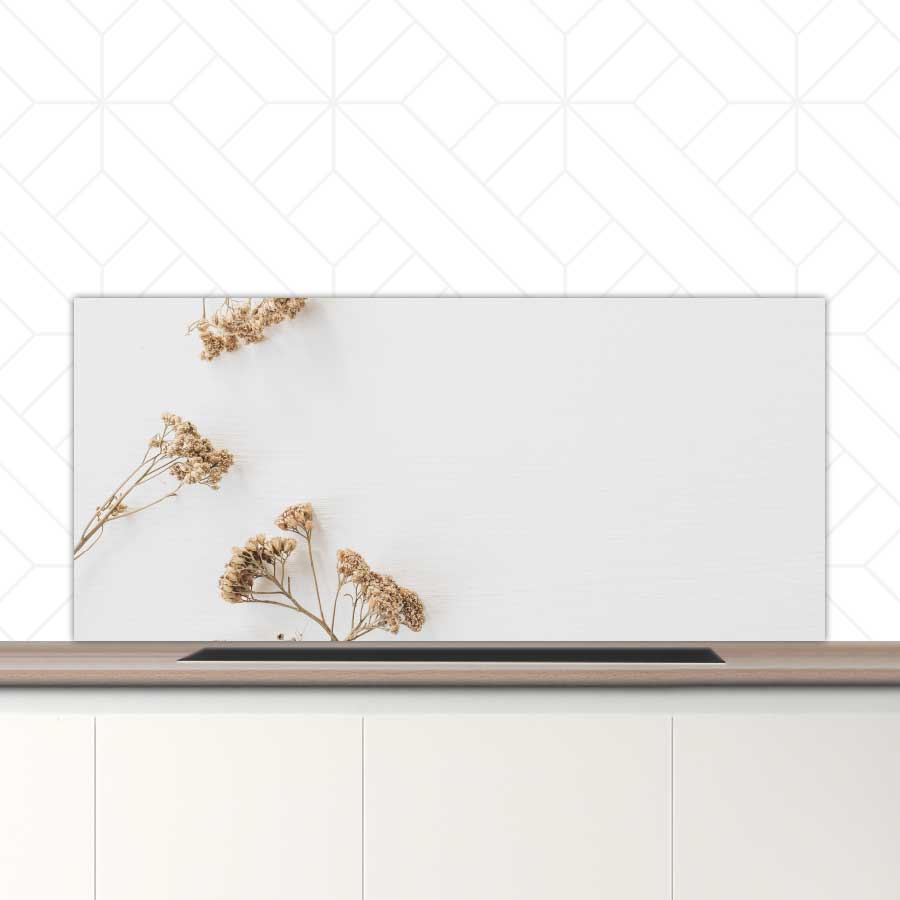 Spatscherm - Droogbloemen