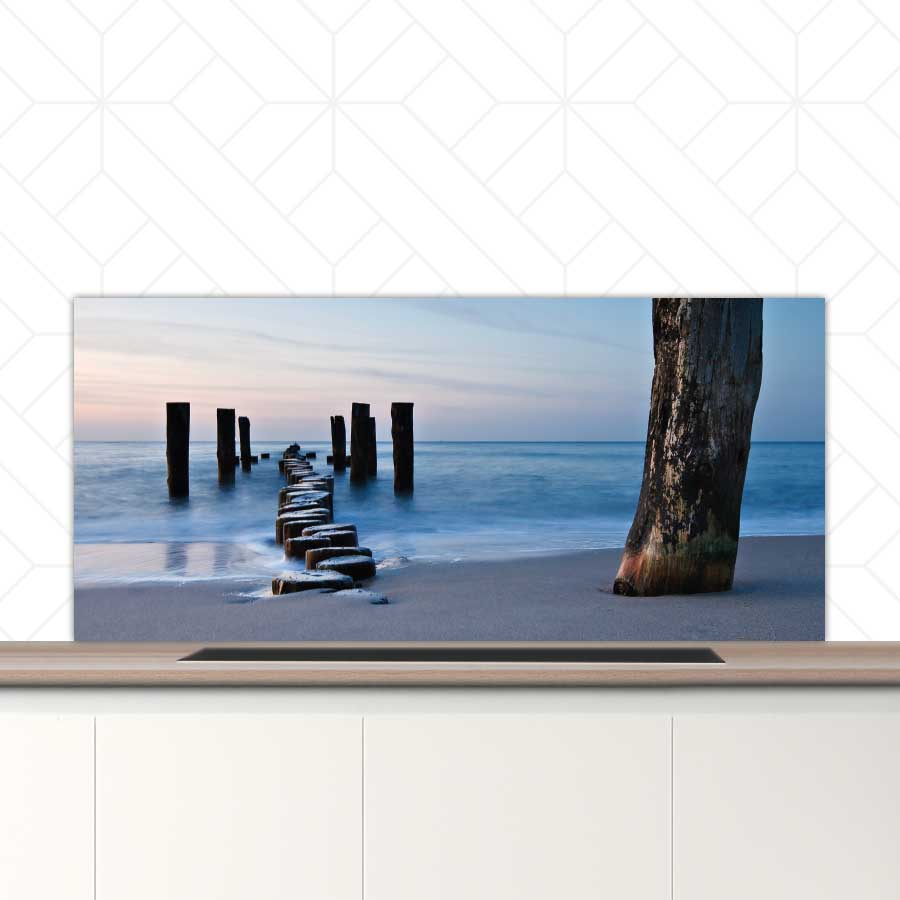 Spatscherm - Golfbreker op het strand