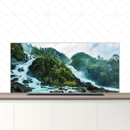 Spatscherm - Noordse waterval