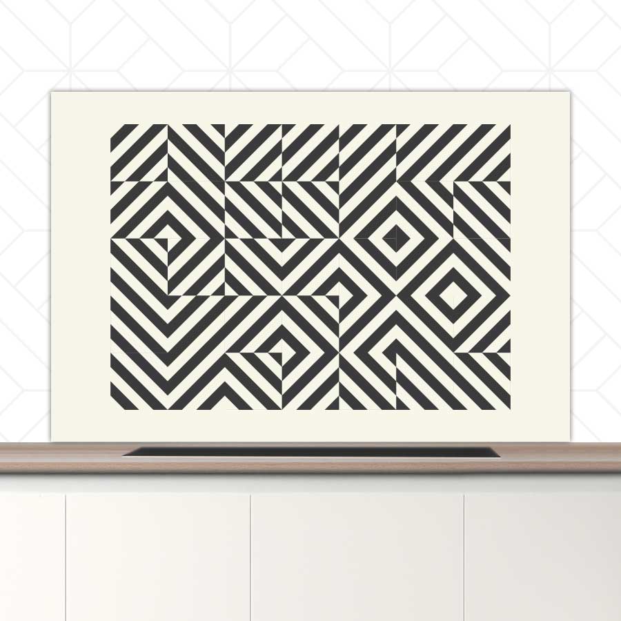 Spatscherm - Bauhaus vierkanten