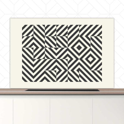 Spatscherm - Bauhaus vierkanten