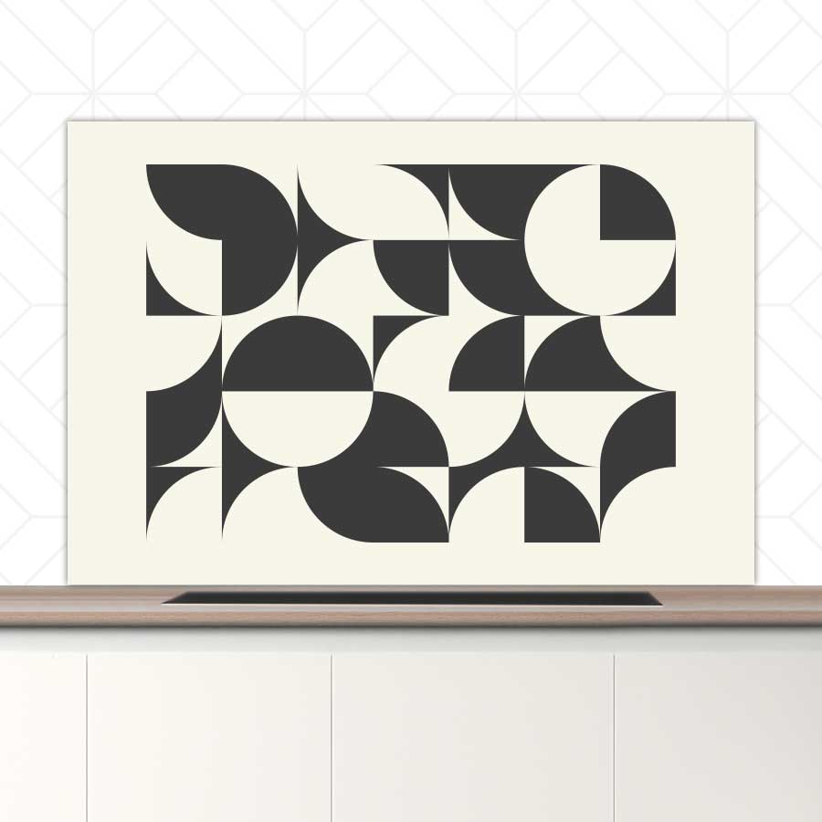 Spatscherm - Bauhaus cirkels