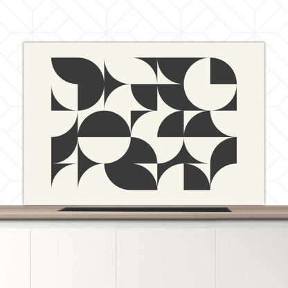 Spatscherm - Bauhaus cirkels