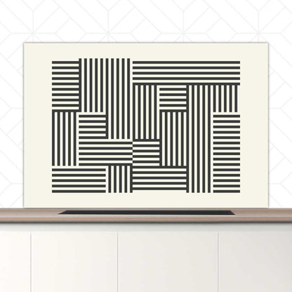 Spatscherm - Bauhaus lijnen