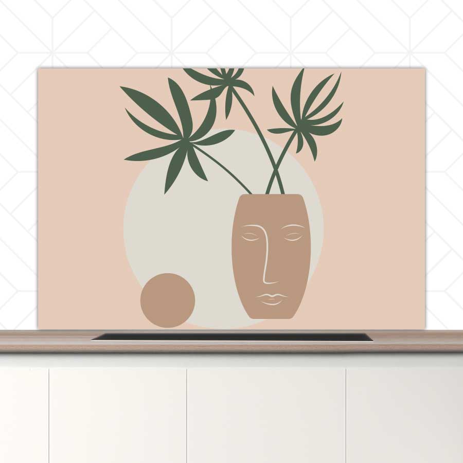 Spatscherm - Plant in vaas