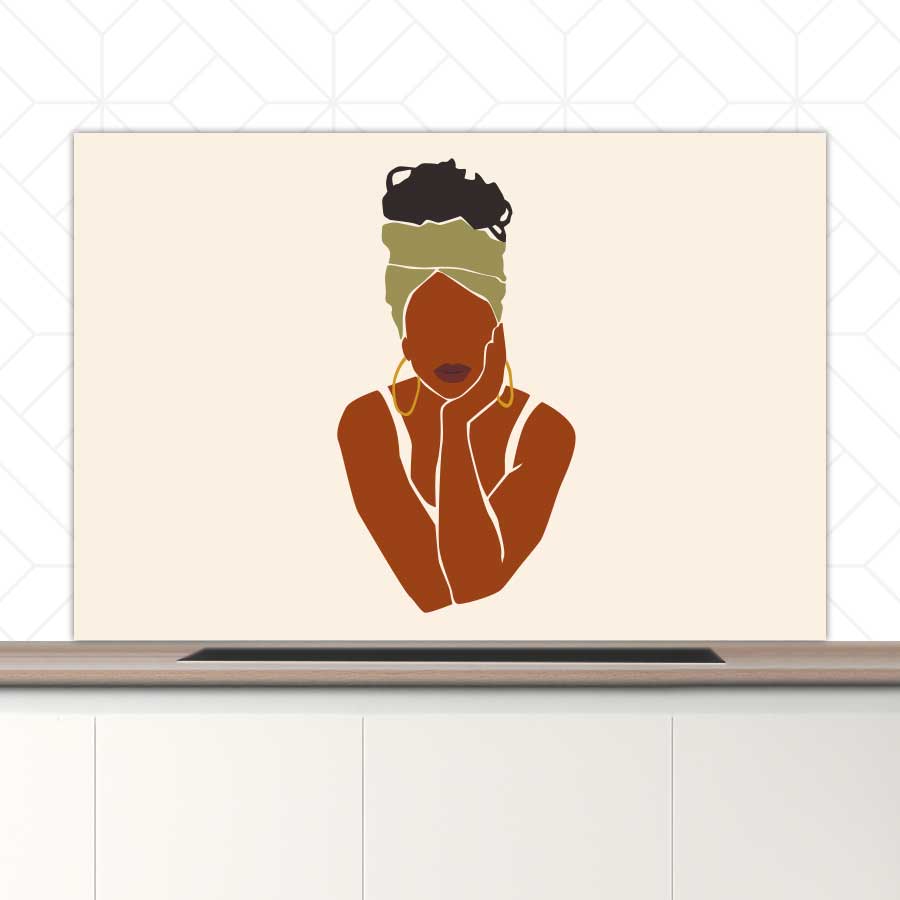 Spatscherm - Afrikaanse vrouw