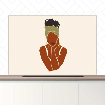 Spatscherm - Afrikaanse vrouw