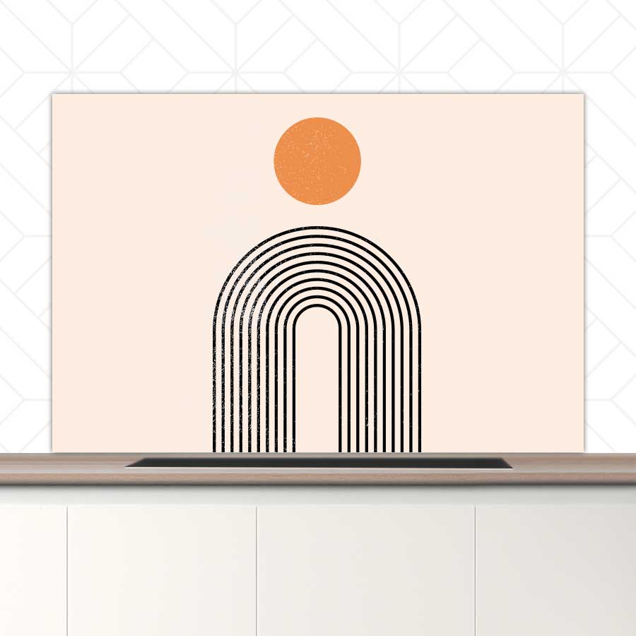 Spatscherm - Boho Regenboog