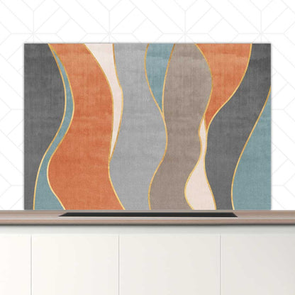 Spatscherm - Abstracte golven