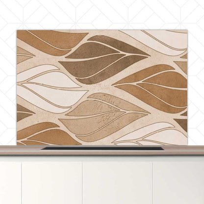 Spatscherm - Golvende bladeren