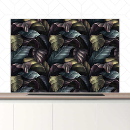 Spatscherm - Tropische bladeren