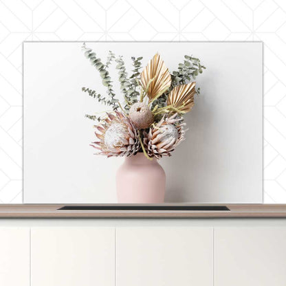 Spatscherm - Gedroogde bloemen