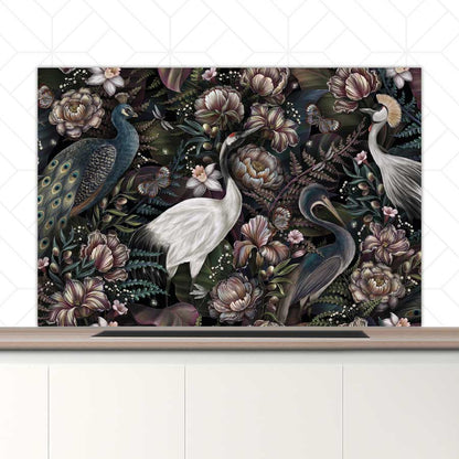 Spatscherm - Tropische vogels