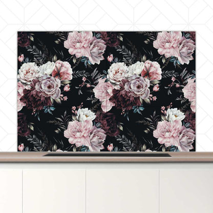 Spatscherm - Floral roze