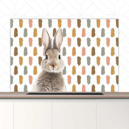 Spatscherm - Funny konijn vlekken