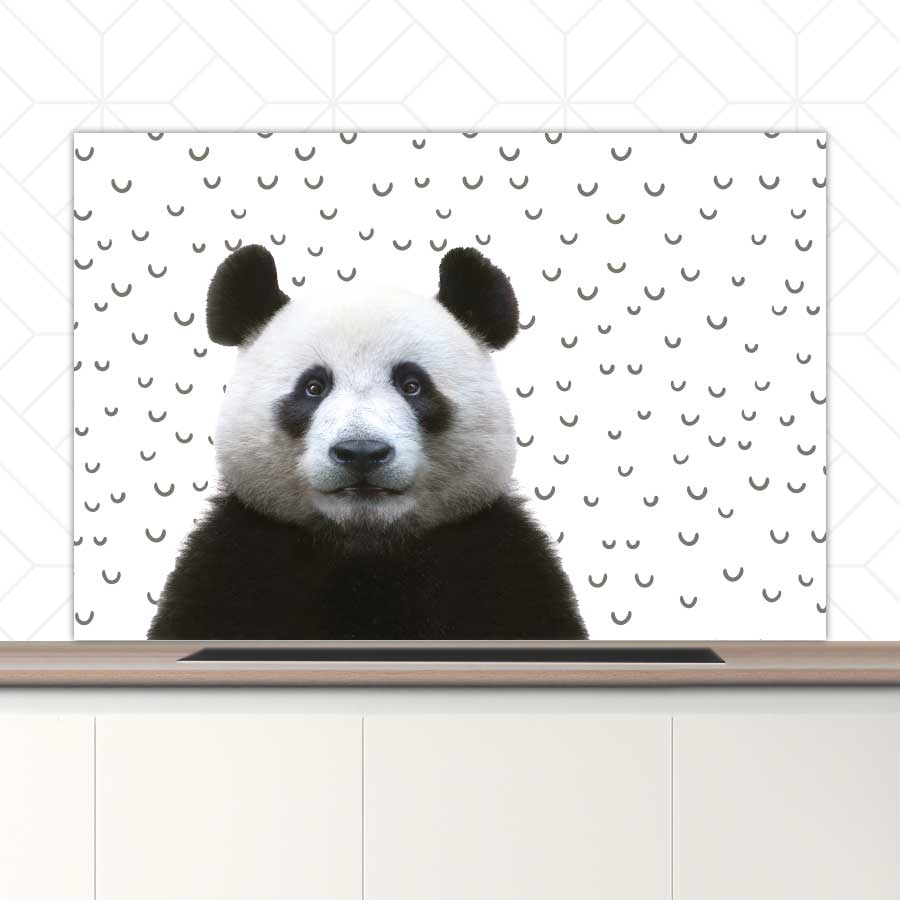 Spatscherm - Funny panda fugler