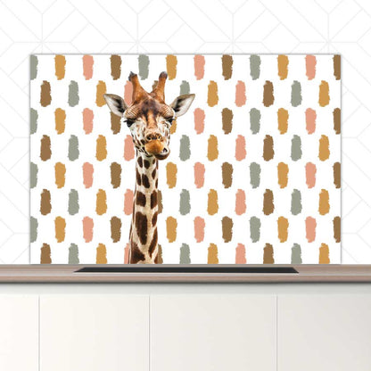 Spatscherm - Funny giraf vlekken
