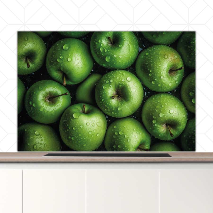 Spatscherm - Groene appels