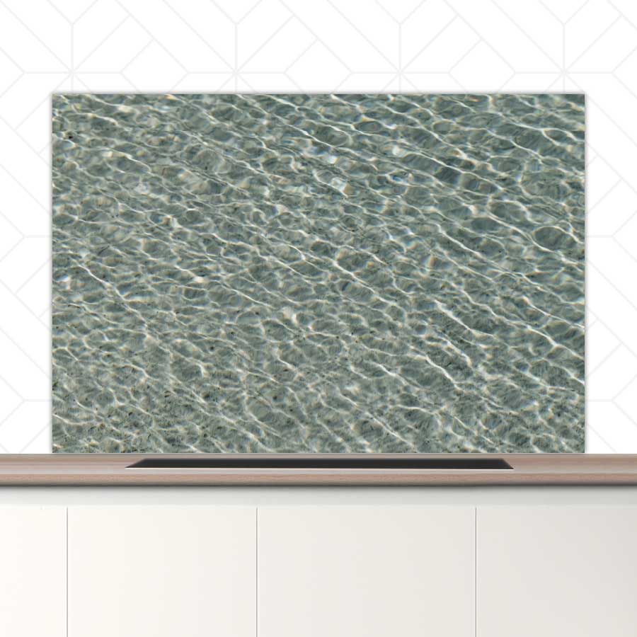 Spatscherm - Helderblauwe zee