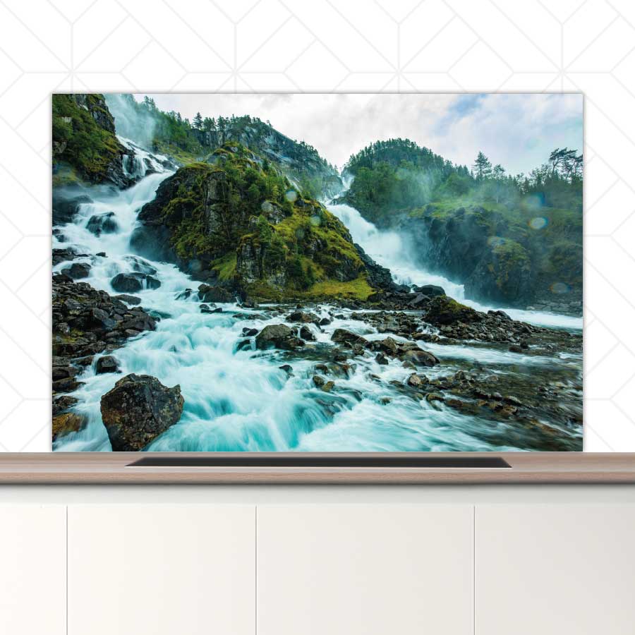 Spatscherm - Noordse waterval