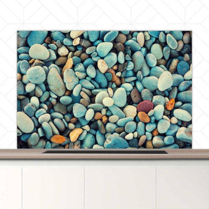 Spatscherm - Stenen strand