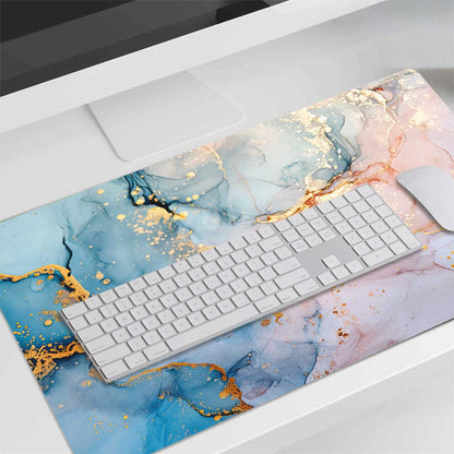 Bureau Onderlegger - Marmer blauw-roze