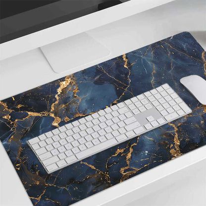 Bureau Onderlegger - Marmer donker blauw