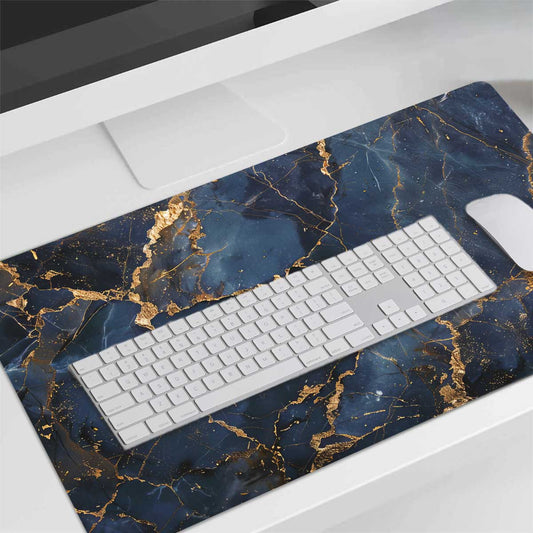 Bureau Onderlegger - Marmer donker blauw