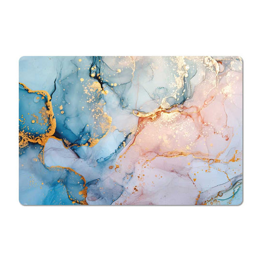 Bureau Onderlegger - Marmer blauw-roze