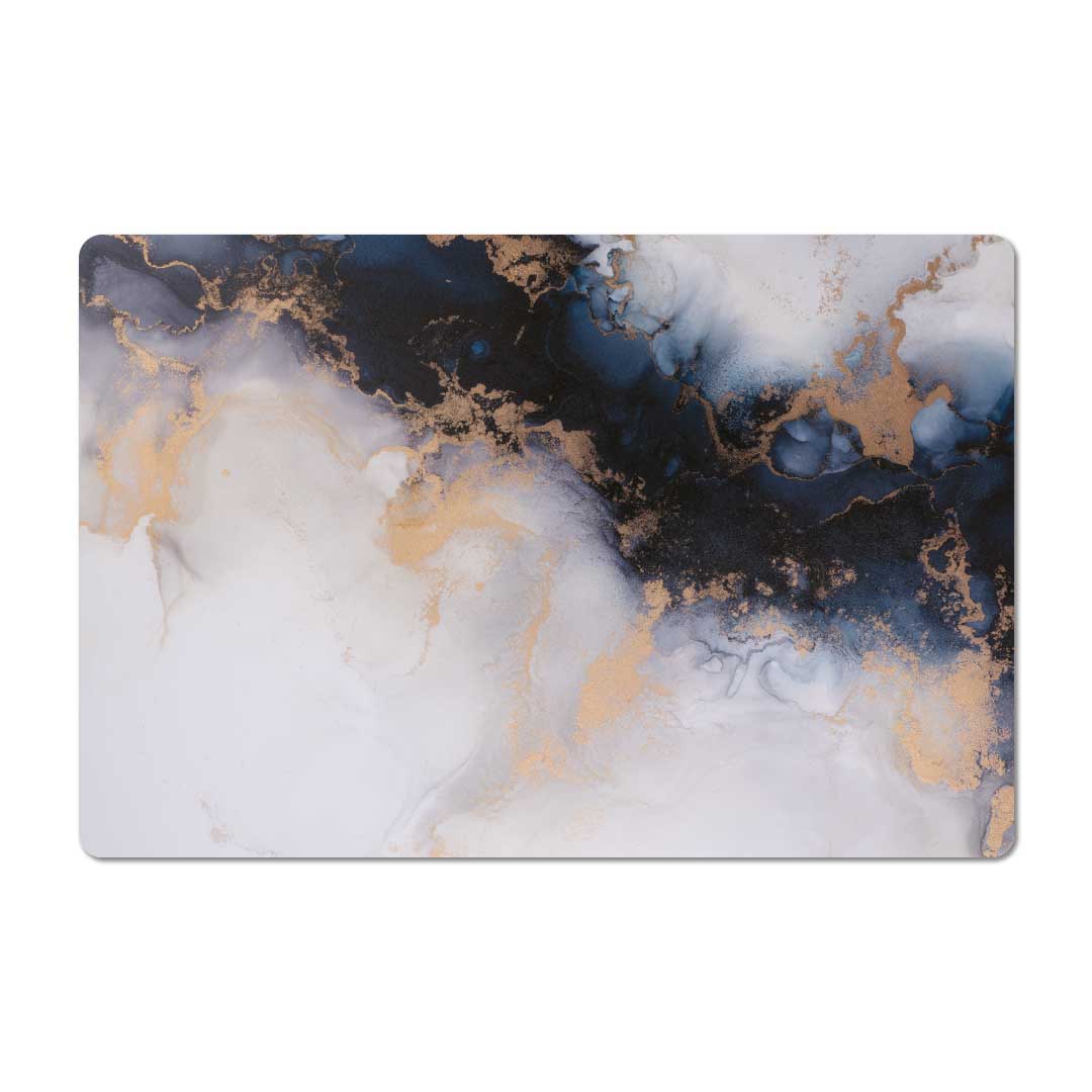 Bureau Onderlegger - Marmer blauw-paars