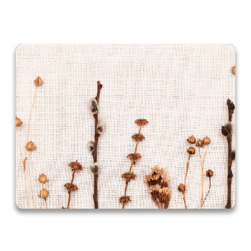 Natuurlijke rust - Luxe droogbloemen placemat vinyl van Kookio