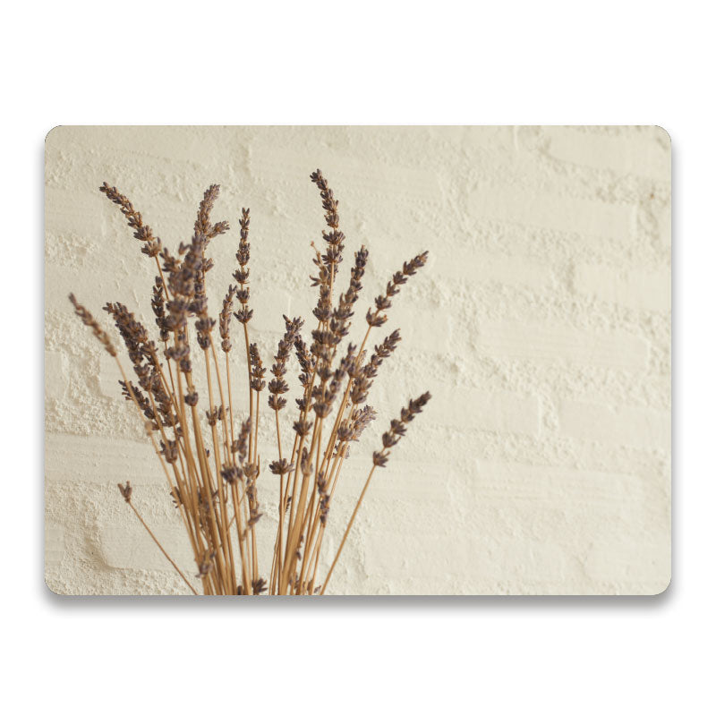 Rustiek beige - Luxe droogbloemen placemat vinyl van Kookio
