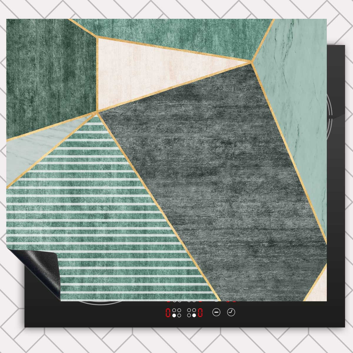 Inductie beschermer - Groene rechthoeken