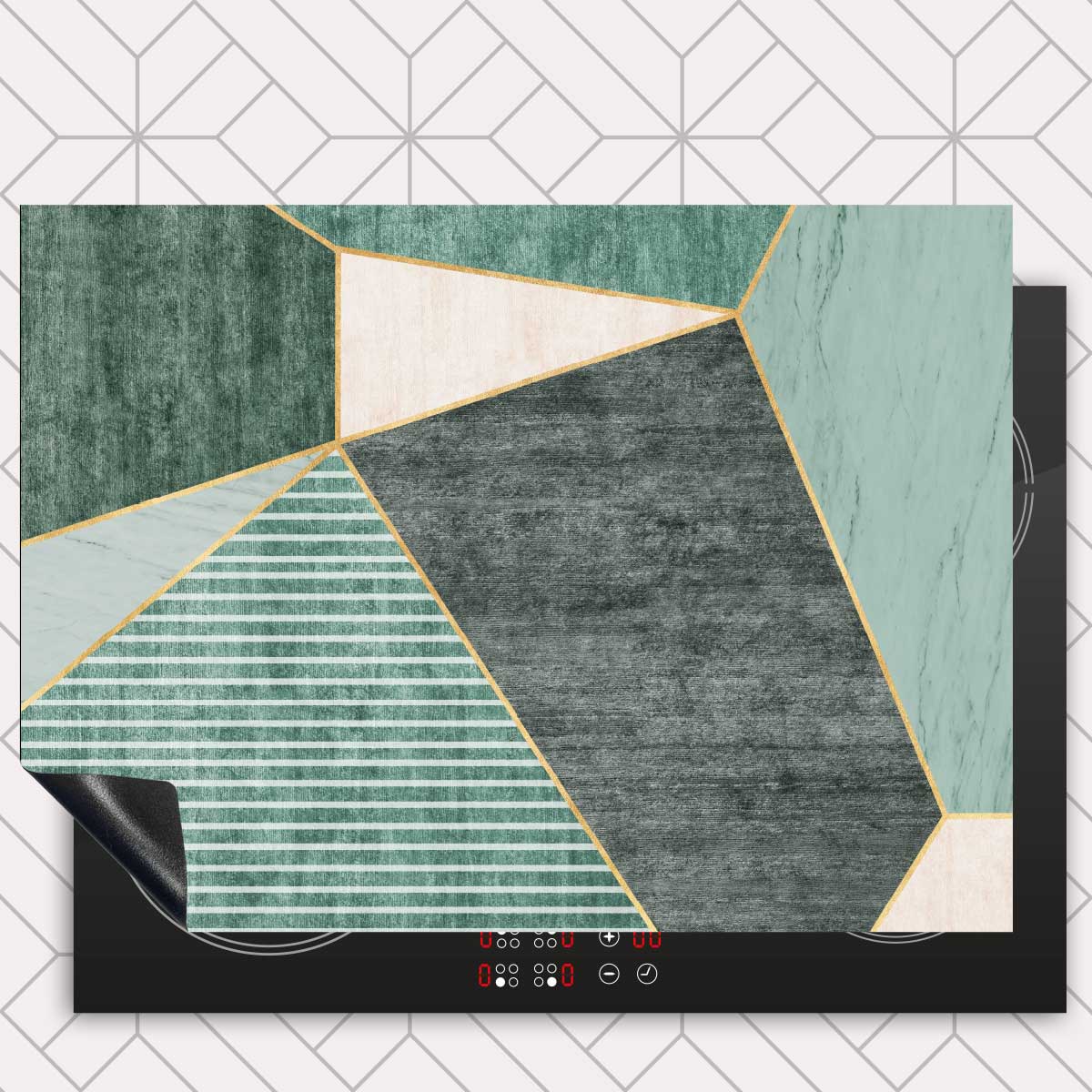 Inductie beschermer - Groene rechthoeken