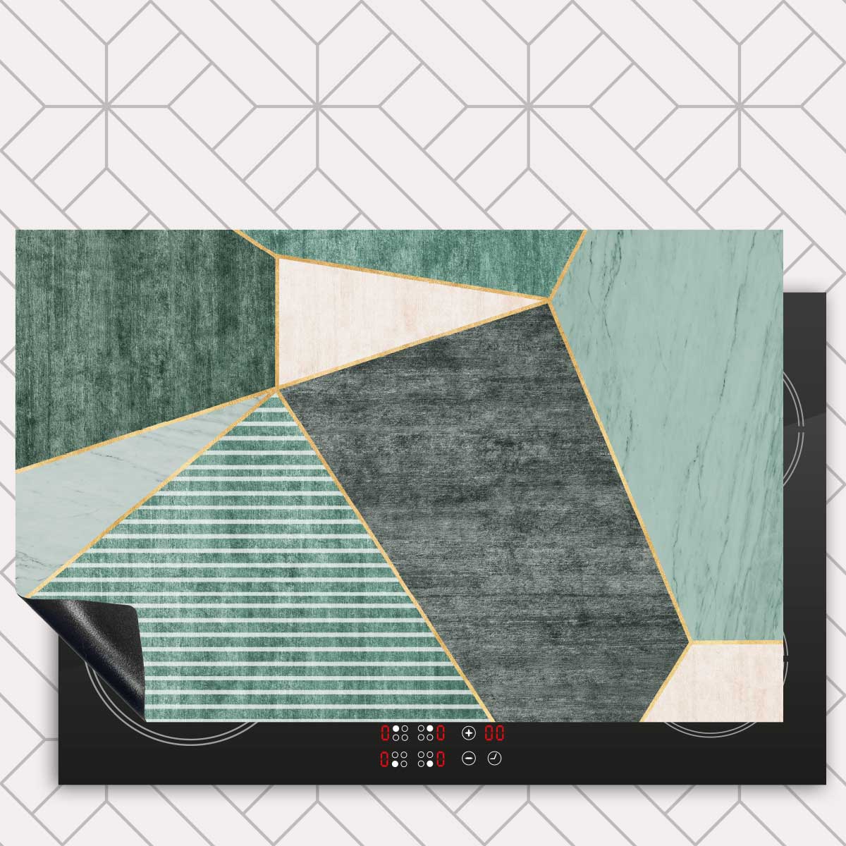 Inductie beschermer - Groene rechthoeken